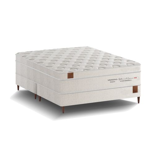 Cama Box + Colchão Simmons Bamboo Bothanical Essence