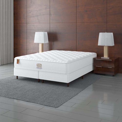 Cama Box + Colchão Simmons Central Park Neo