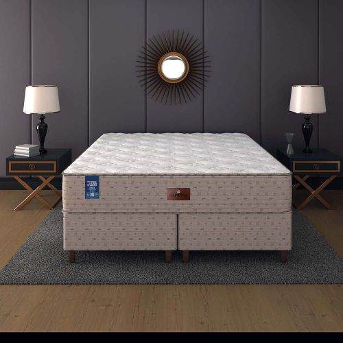 Cama Box + Colchão Simmons First Moderate