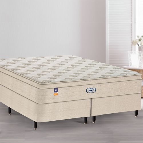Cama Box + Colchão Simmons Ibiza Neo
