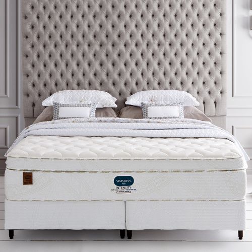 Cama Box + Colchão Simmons Intensity Plush