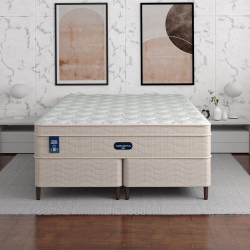 Cama box + Colchão Hampton Plush