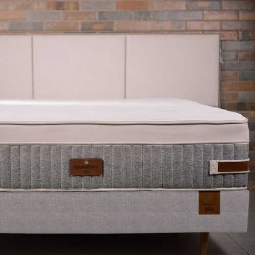 Cama box + colchão Simmons Legacy 