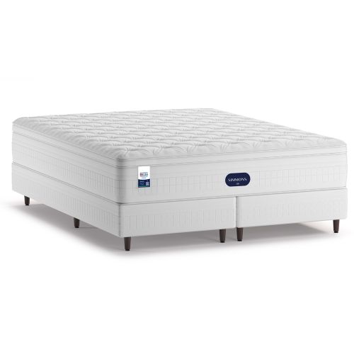 Cama Box + Colchão Simmons Beauty Intimate